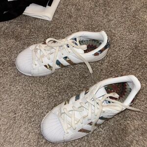 Adidas superstar paisley sneakers sz 7.5